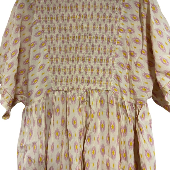 Zara | Women's Boho Smocked Midi Dress - Picture 7 of 10